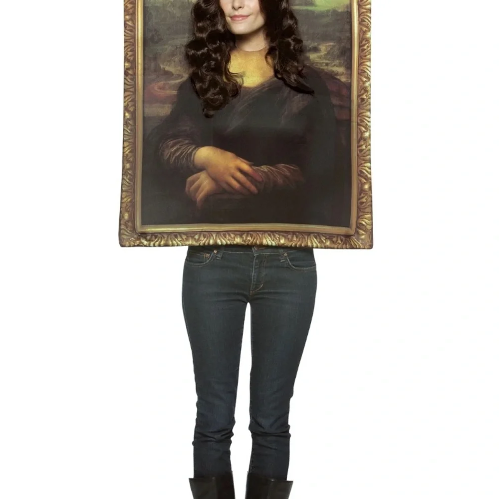 Mona Lisa Halloween Costume Painting Art Adult O/S Rasta Imposta Cosplay Party